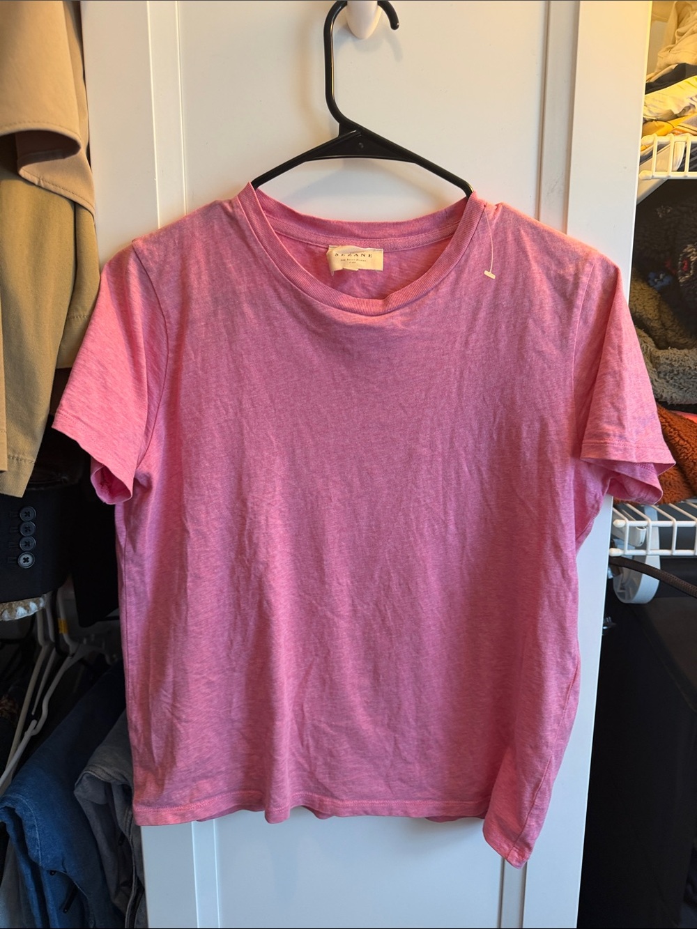 Sezane Cotton Tshirt Pink size XS